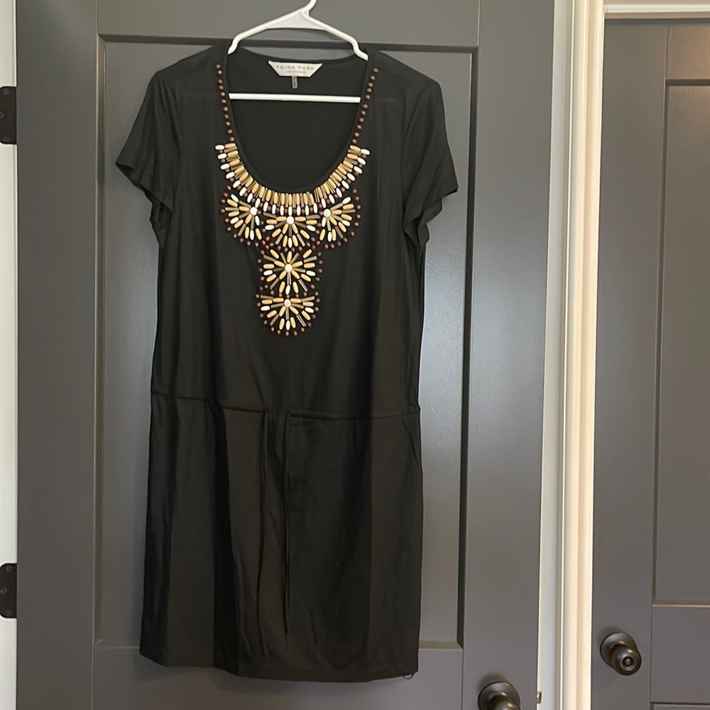 Trina Turk dress with a draw string waist